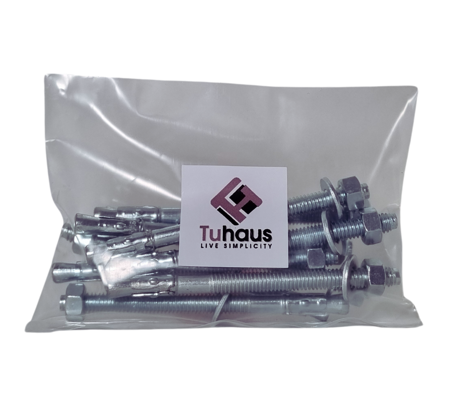 Perno de Anclaje De Cuña UNC 5/16 x 4-1/4 Hormigón Zincado - 10 u