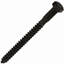 Tornillo Hexagonal Tirafondo 1/4 x 3 Madera Negro - Caja de 100u
