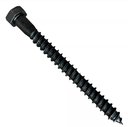 Tornillo Hexagonal Tirafondo 1/4 x 4 Madera Negro - Caja de 100 u