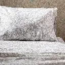 Sábanas Estampada  Flores-Gris 