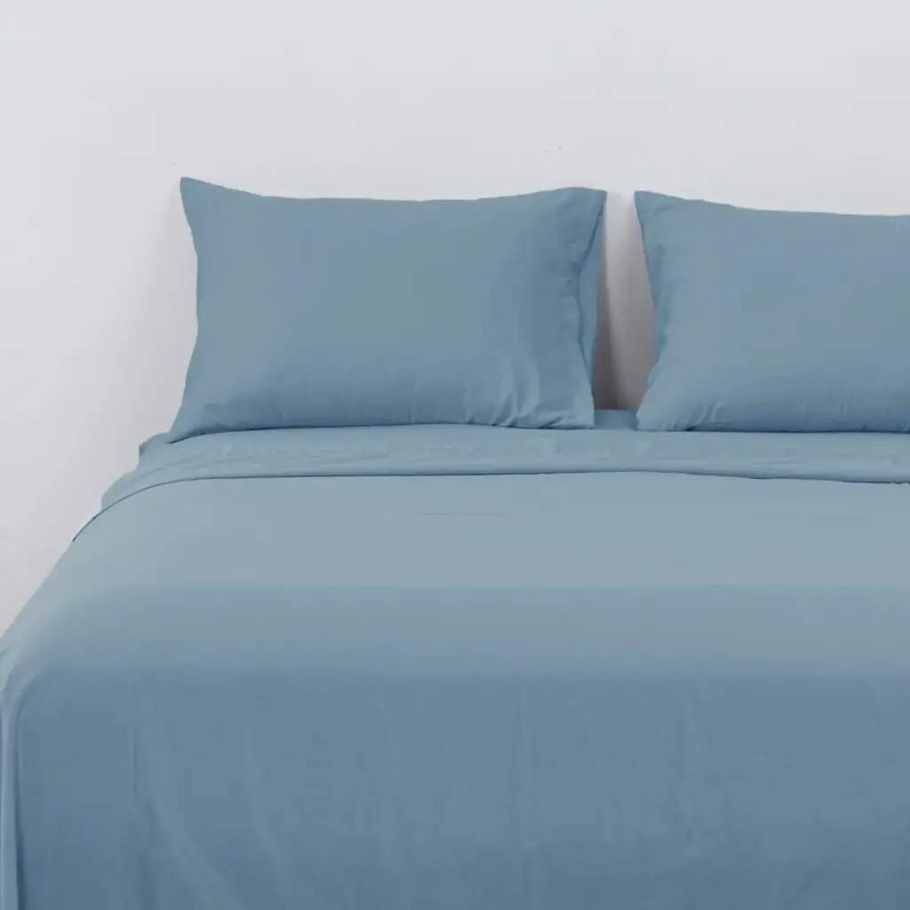 Sábanas Microfibra Lisa Azul