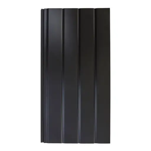 Metalsiding Revestimiento Muro Exterior 3800 x 38,5 x 1.6 cm Negro