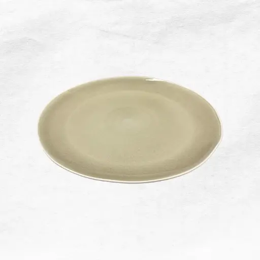 [150128] Plato Base Rústico Crema